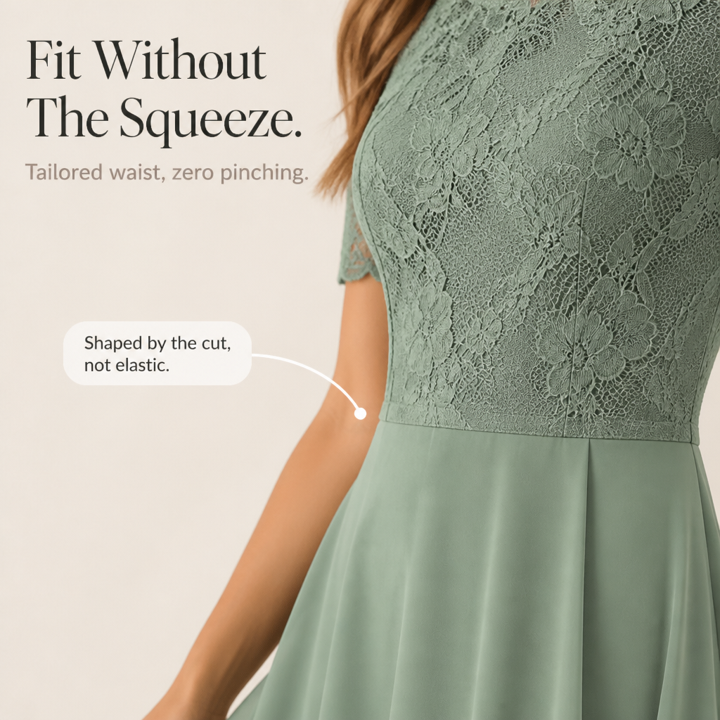 Lucy | Sophisticated Floral Lace Dress