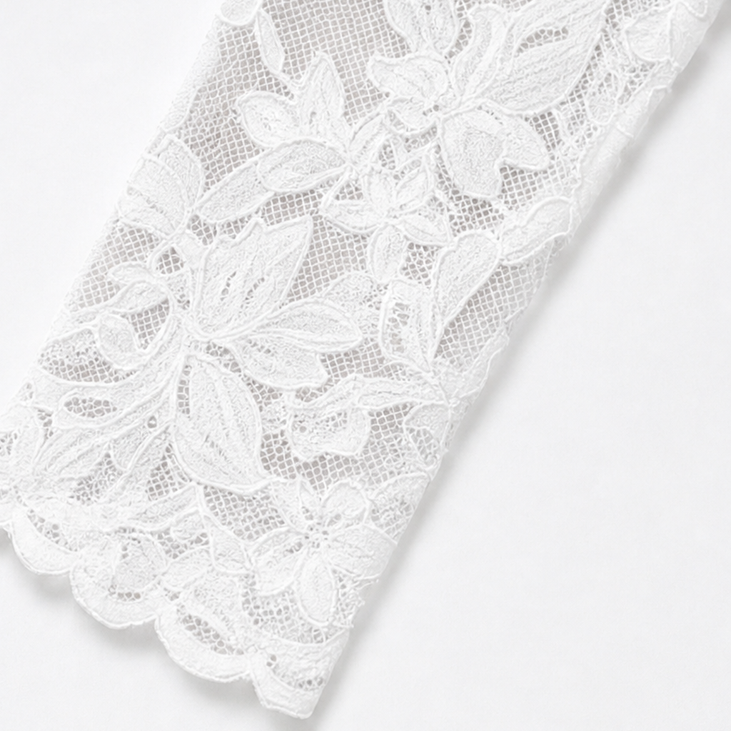 Laila | Floral Lace Panel Blazer Dress