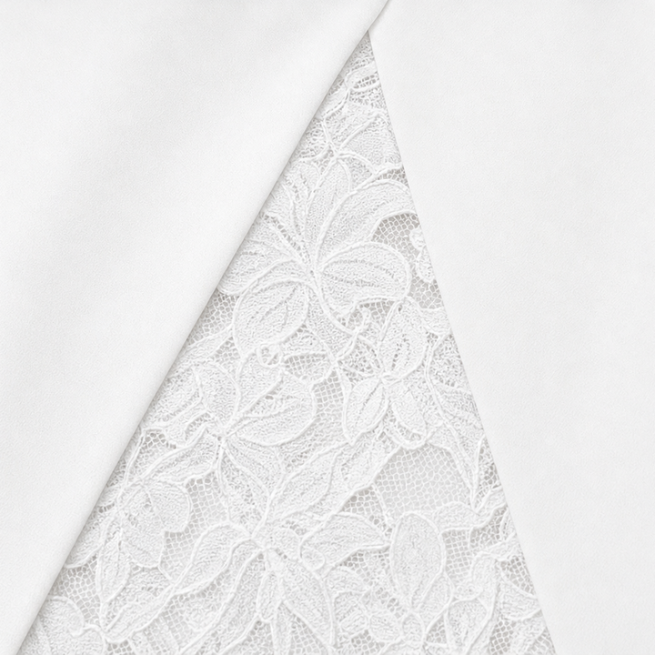 Laila | Floral Lace Panel Blazer Dress