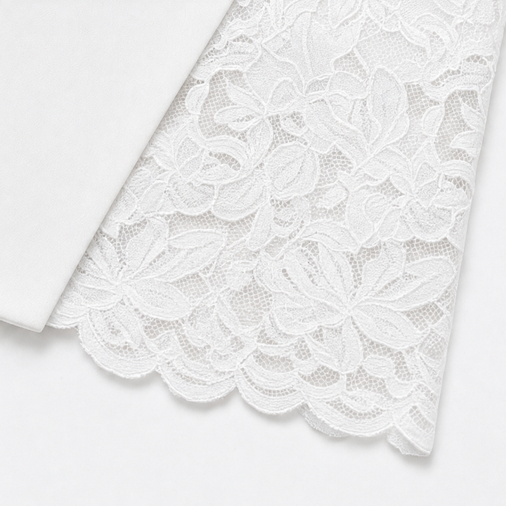 Laila | Floral Lace Panel Blazer Dress