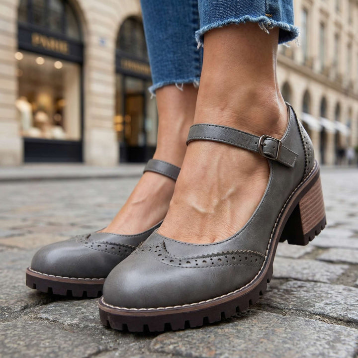 Bonnie | Brogue Detail Block Heels