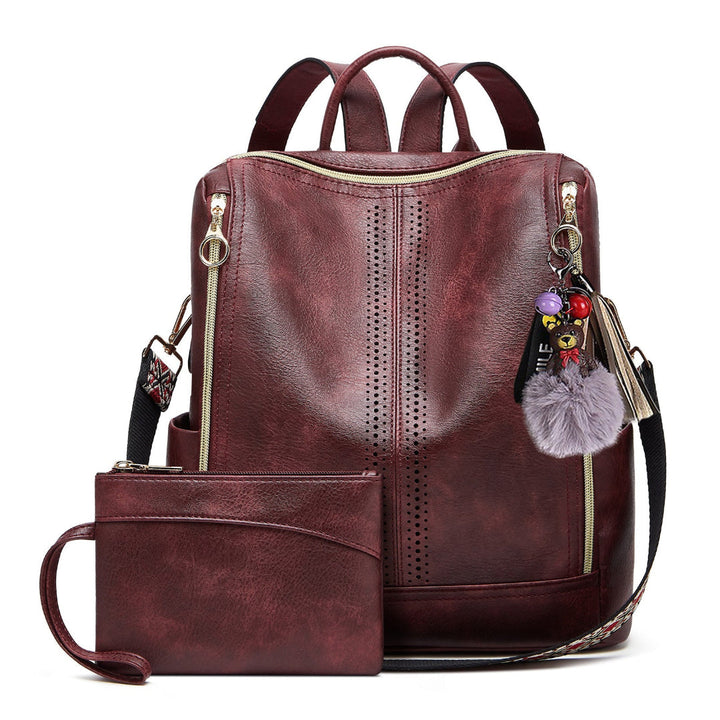 Mara | Luxury Leather 2-in-1 Convertible Backpack + Free Pouch
