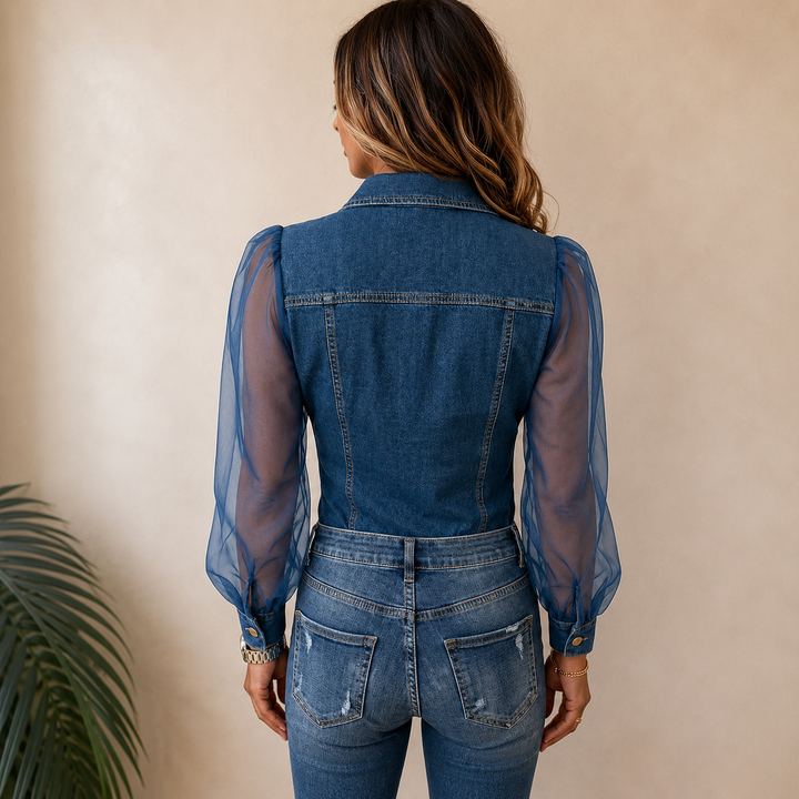Anita | Stylish Denim-Look Blouse