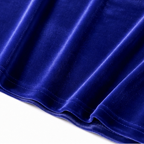 Wynette | Sequin-Sleeve Velvet-Look Cowl-Neck Dress