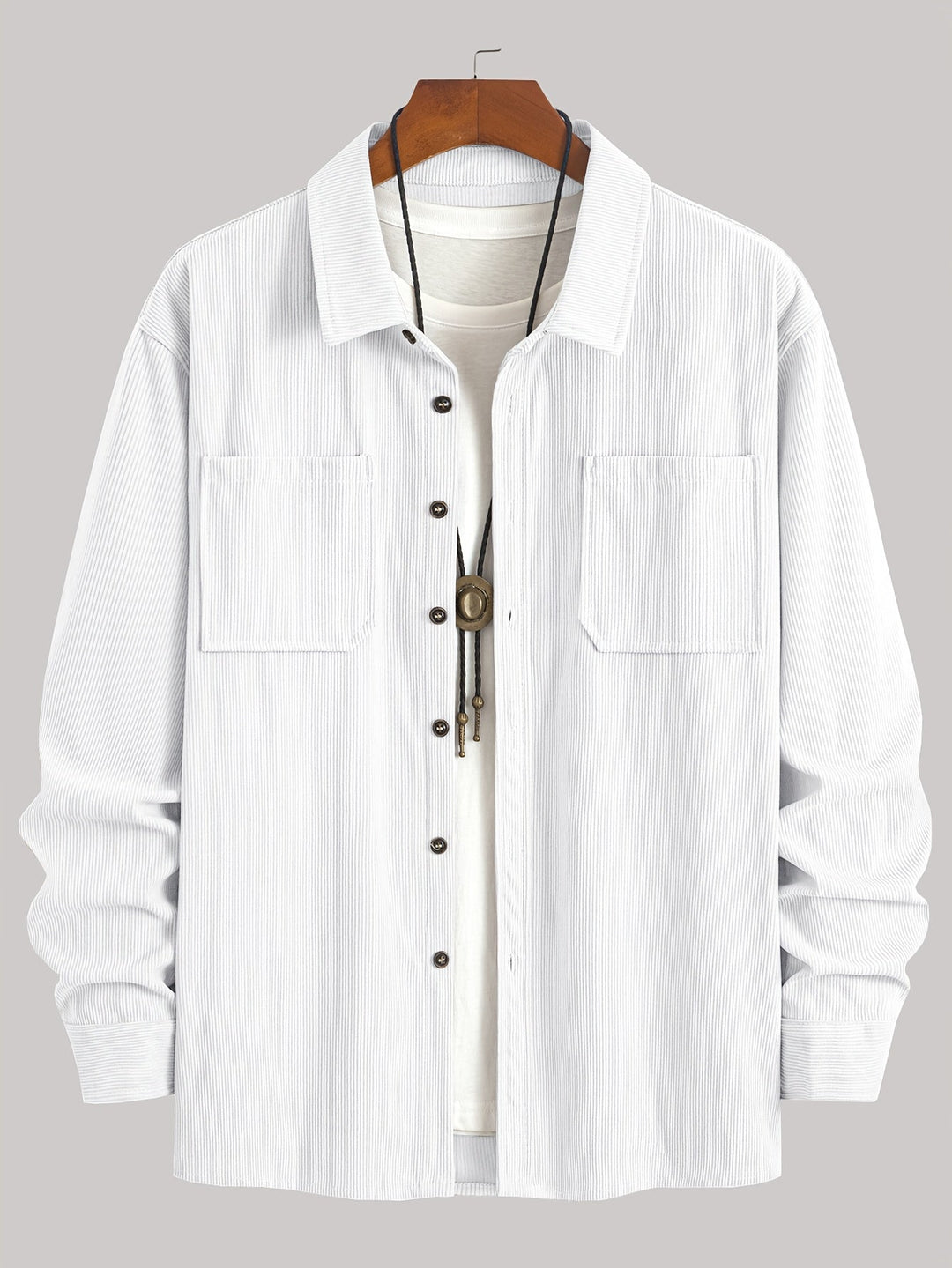 Brandon | Ribbed Textured Overshirt