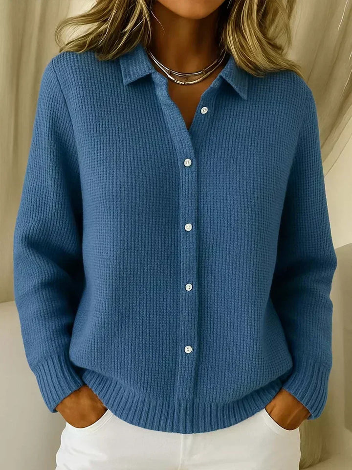 Camille | Textured Knitted Button Cardigan