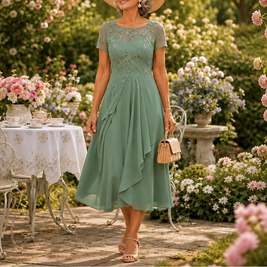 Lucy | Sophisticated Floral Lace Dress