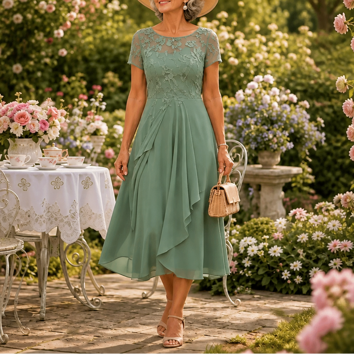 Lucy | Sophisticated Floral Lace Dress