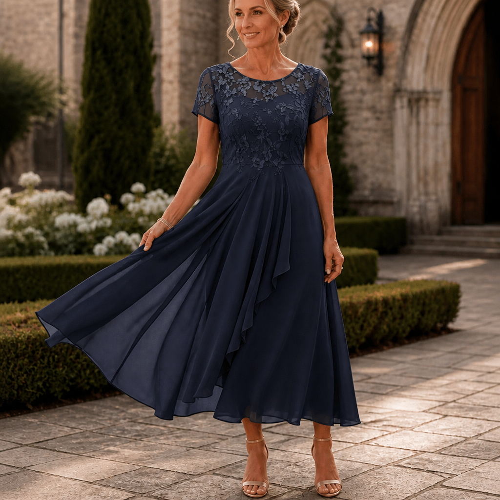 Lucy | Sophisticated Floral Lace Dress