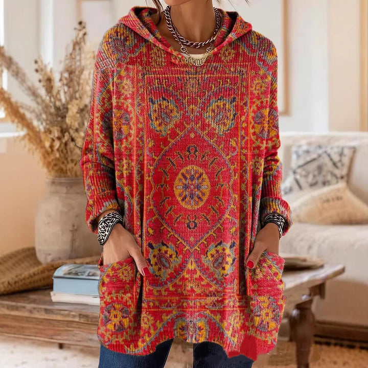 Lizzy | Retro Printed Hoodie