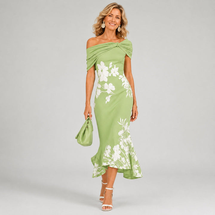 Althea | Floral, Form-Fitting Midi Dress