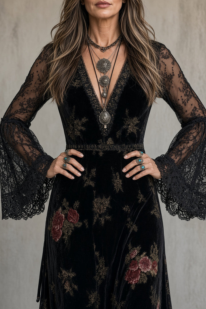 Nikita | Velvet Dress