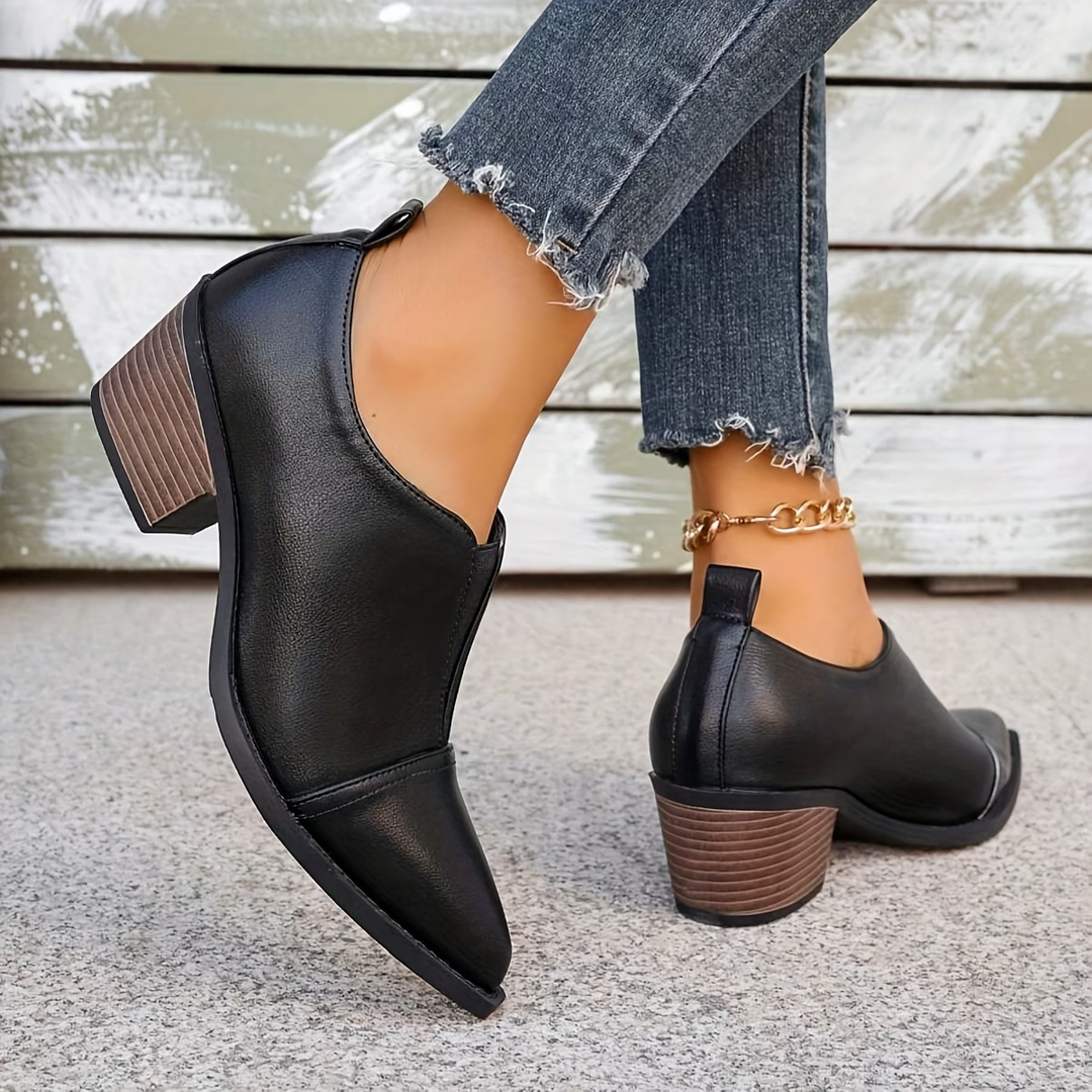Halia | Leather Orthopedic Ankle Boots