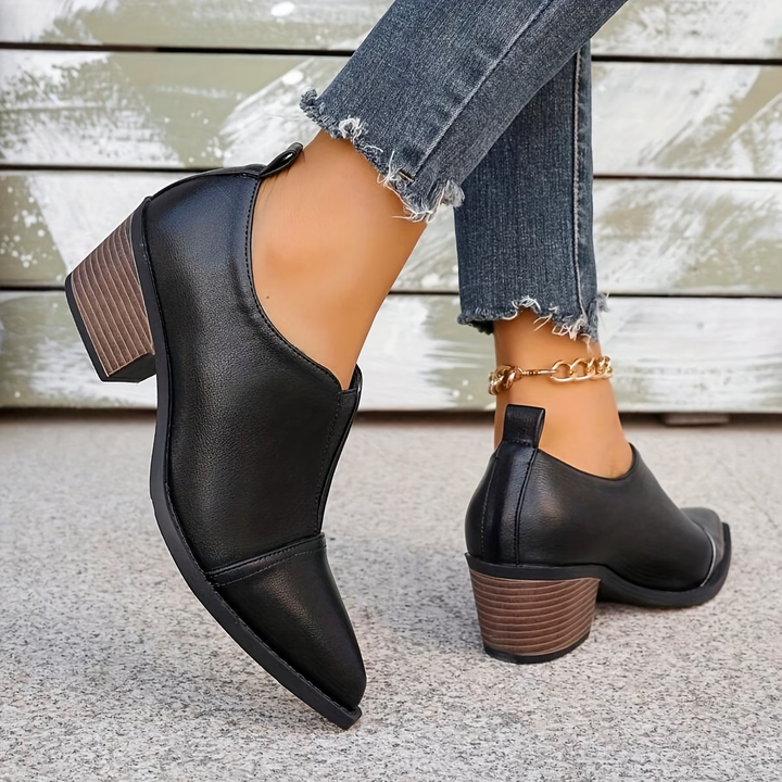 Halia | Leather Orthopedic Ankle Boots