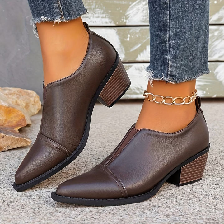 Halia | Leather Orthopedic Ankle Boots