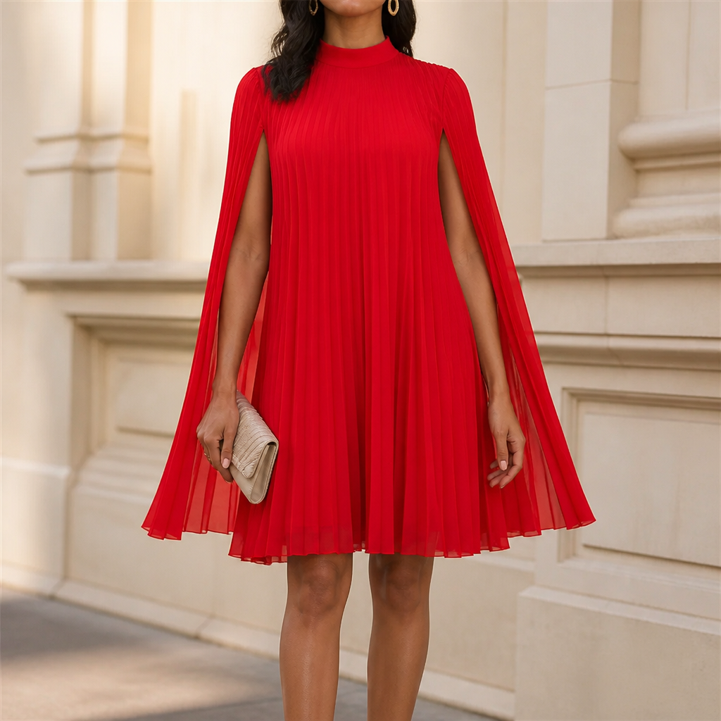 Paulette | Cape Sleeve Dress That Moves As Beautifully As You Do