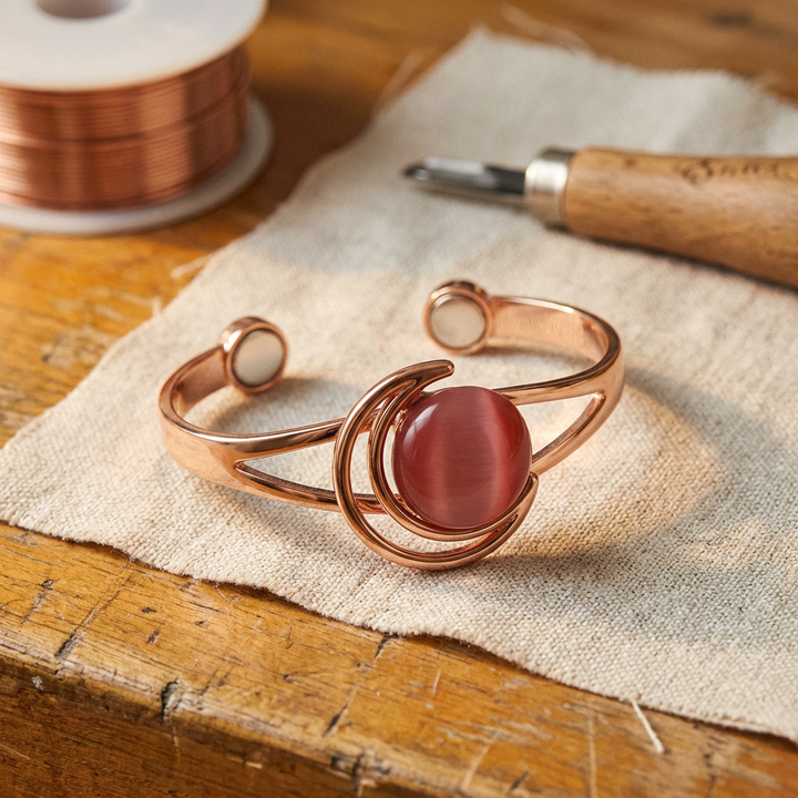 Hearth | Pink Copper Bracelet