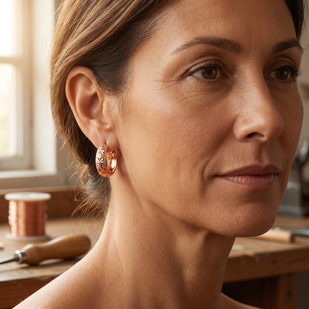 Starburst | Copper Earrings