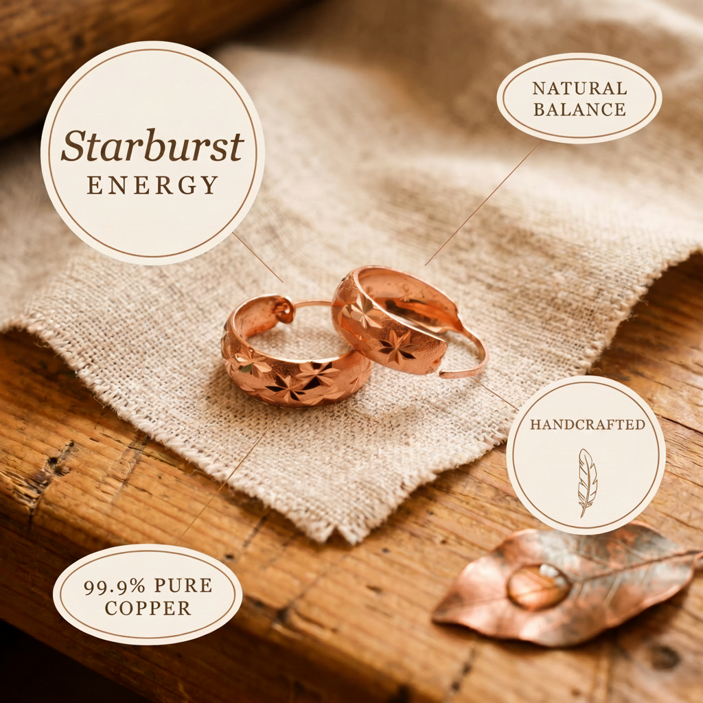 Starburst | Copper Earrings