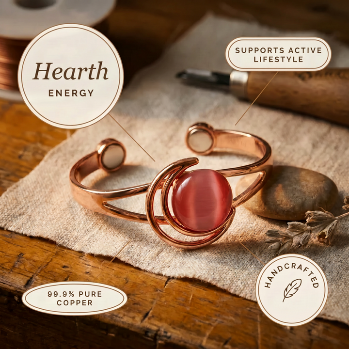 Hearth | Pink Copper Bracelet