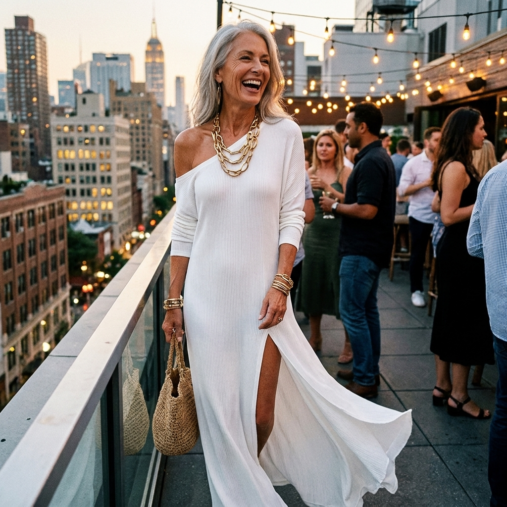 Samira | One-Shoulder Slit Dress
