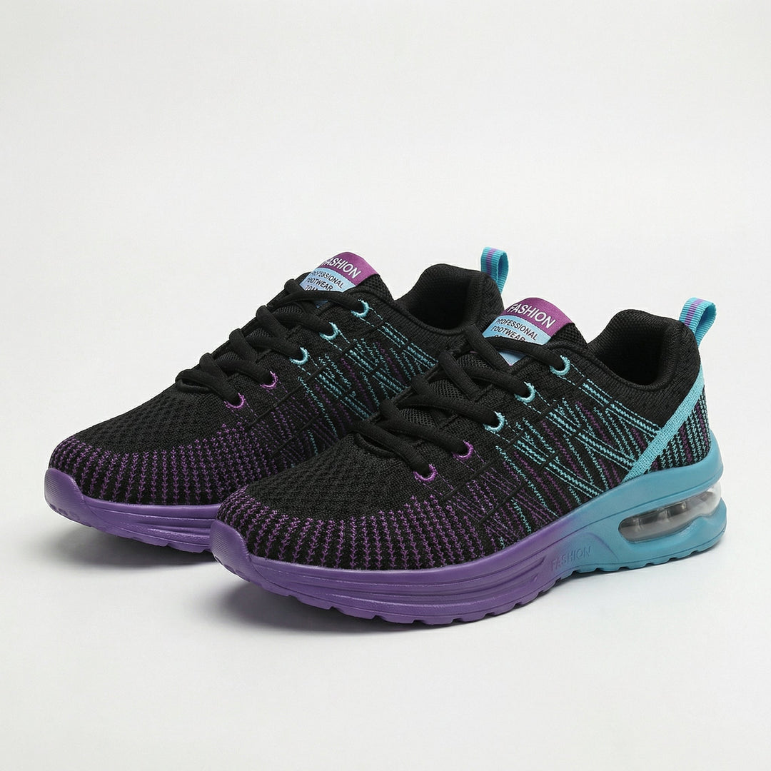 Zoey | Orthopedic Shoes in Black &amp; Purple