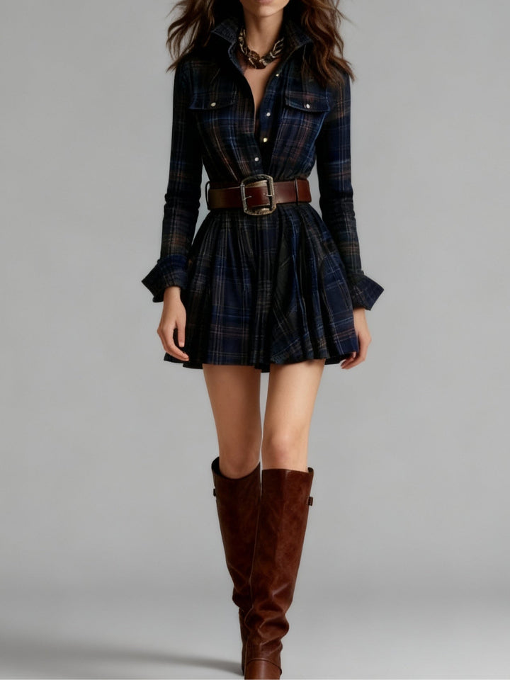 Rose | Vintage Check Mini Dress