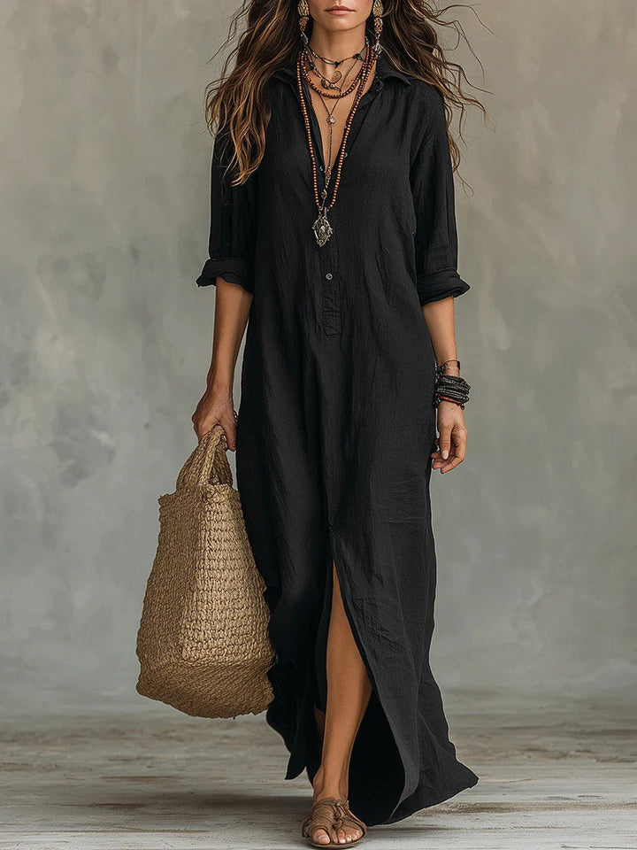 Vanessa | Long Buttoned Dress