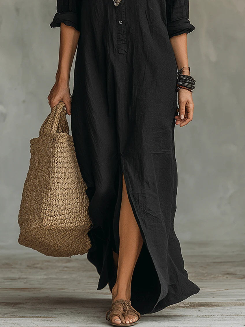 Vanessa | Long Buttoned Dress