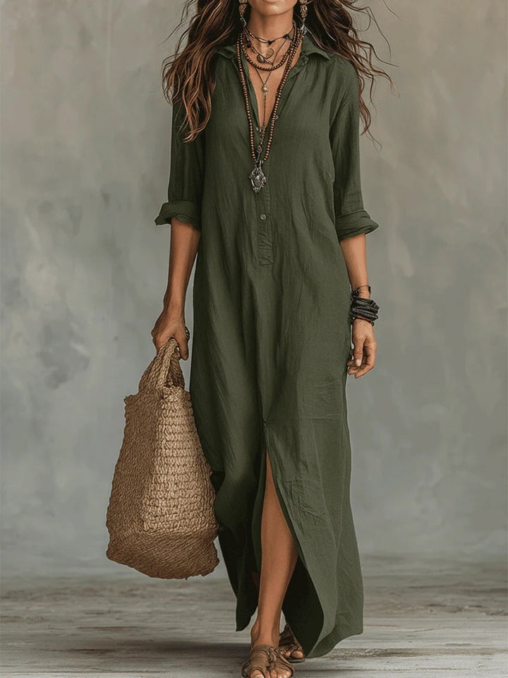 Vanessa | Long Buttoned Dress