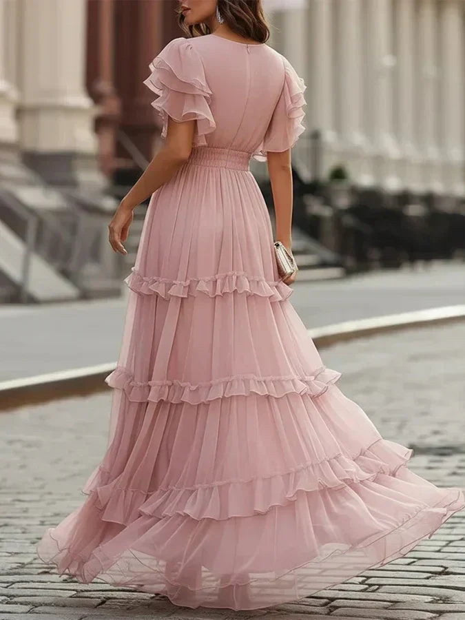 Suzette | Romantic Long Dress Powder Pink