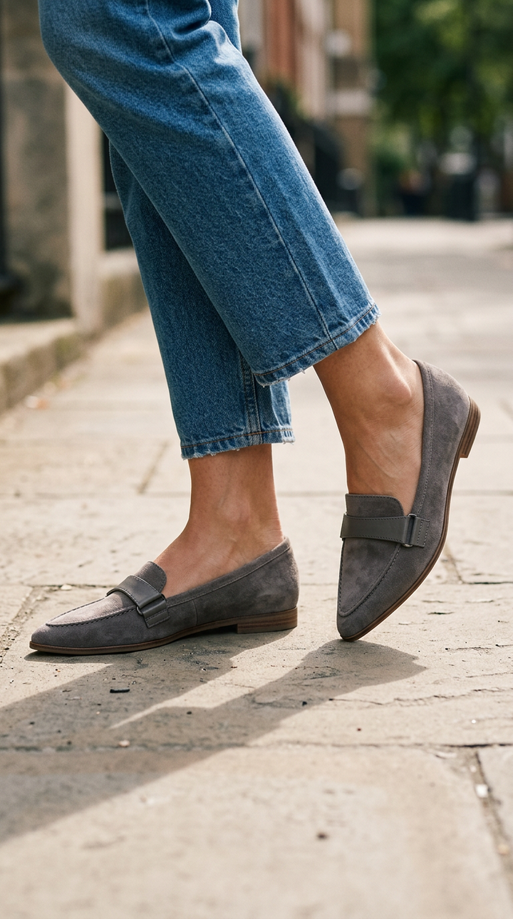 Paola | Pointed Moccasin with Strap on the Ankle