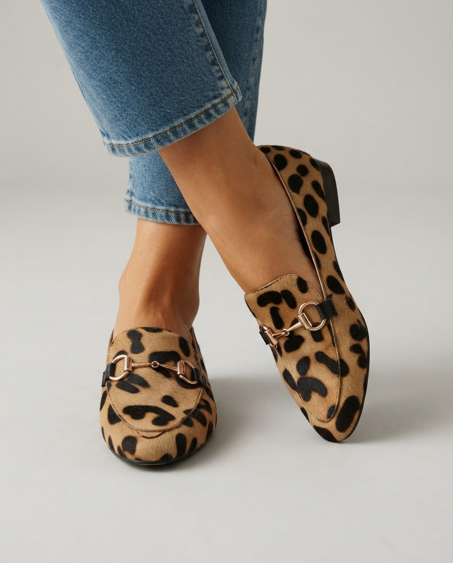 Serena | Loafer Leopard with Bit