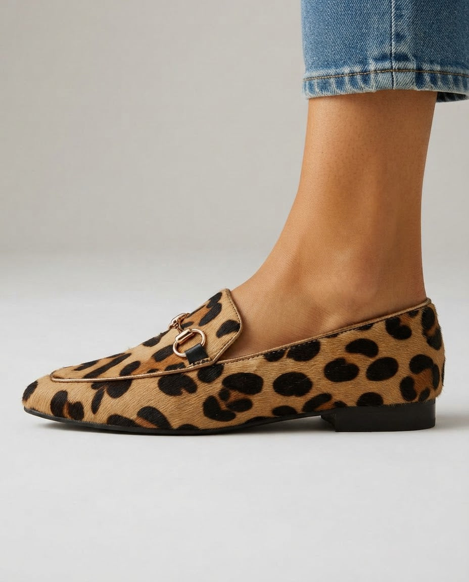 Serena | Loafer Leopard with Bit