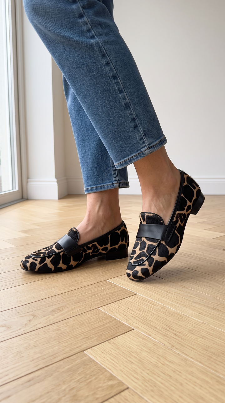 Giulia | Moccasin  Apricot Giraffe