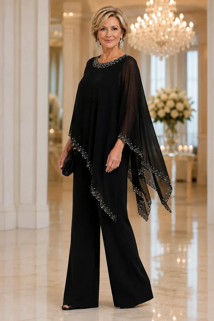 Perlantina | Chiffon Cape Set