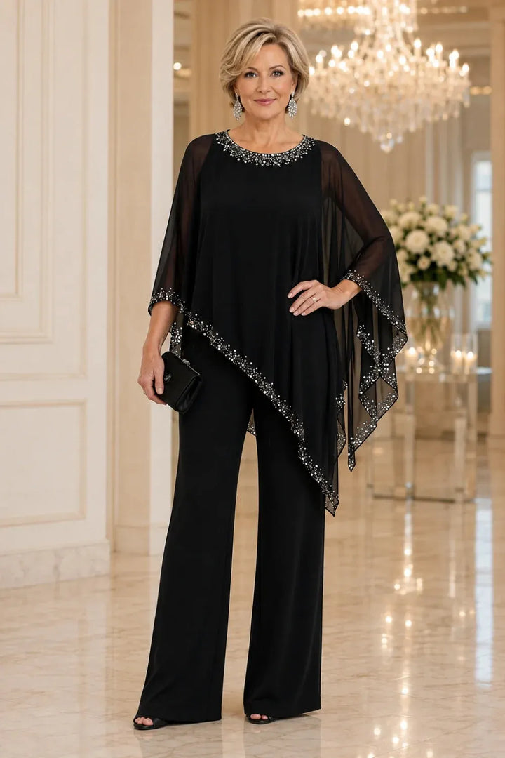 Perlantina | Chiffon Cape Set