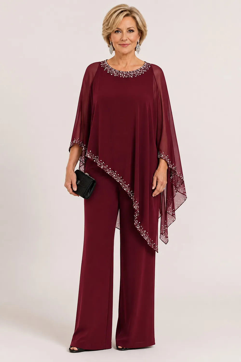 Perlantina | Chiffon Cape Set