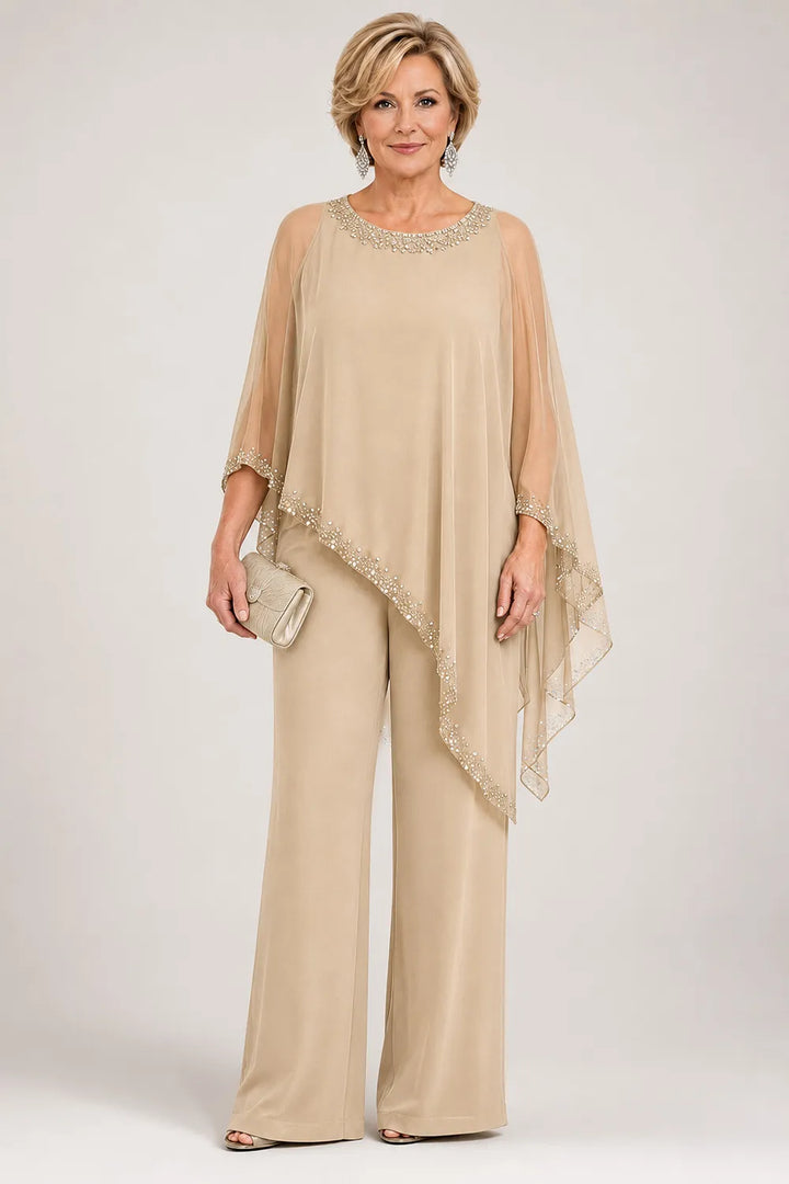 Perlantina | Chiffon Cape Set