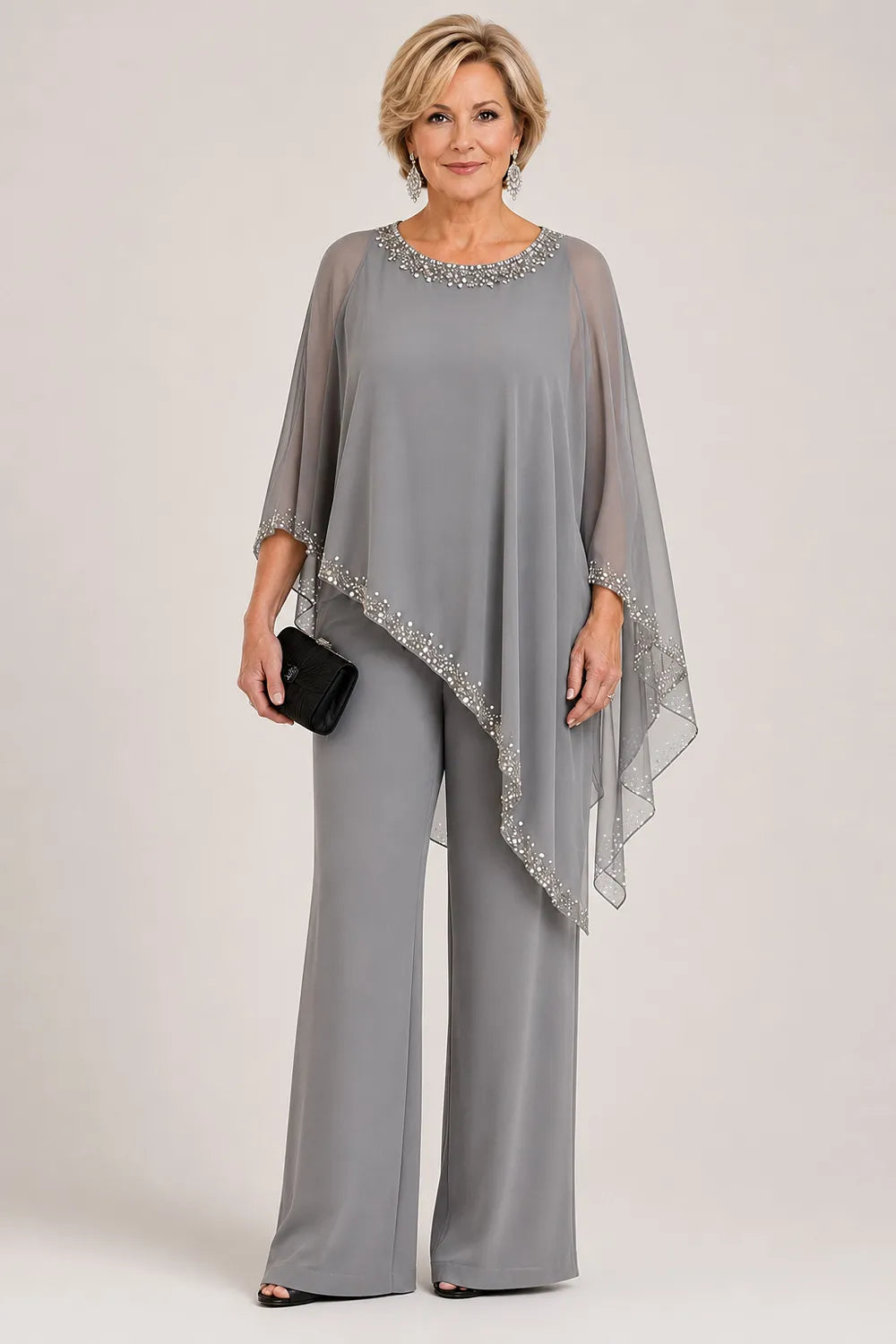 Perlantina | Chiffon Cape Set