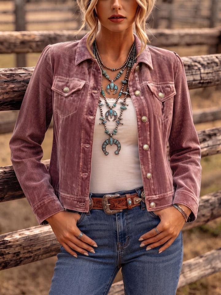 Dinah | Boho Vintage-Inspired Velvet Jacket