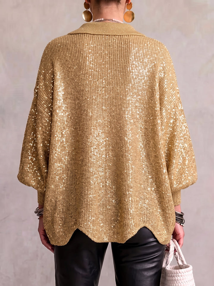 Kaylor | Oversized Collared Button Cardigan