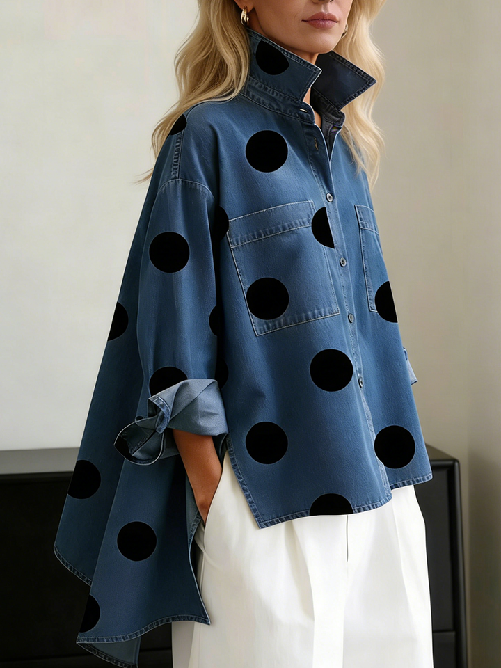Paola | Polka Dot Overshirt