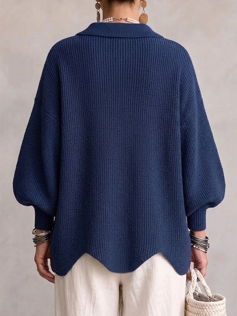 Kaylor | Oversized Collared Button Cardigan