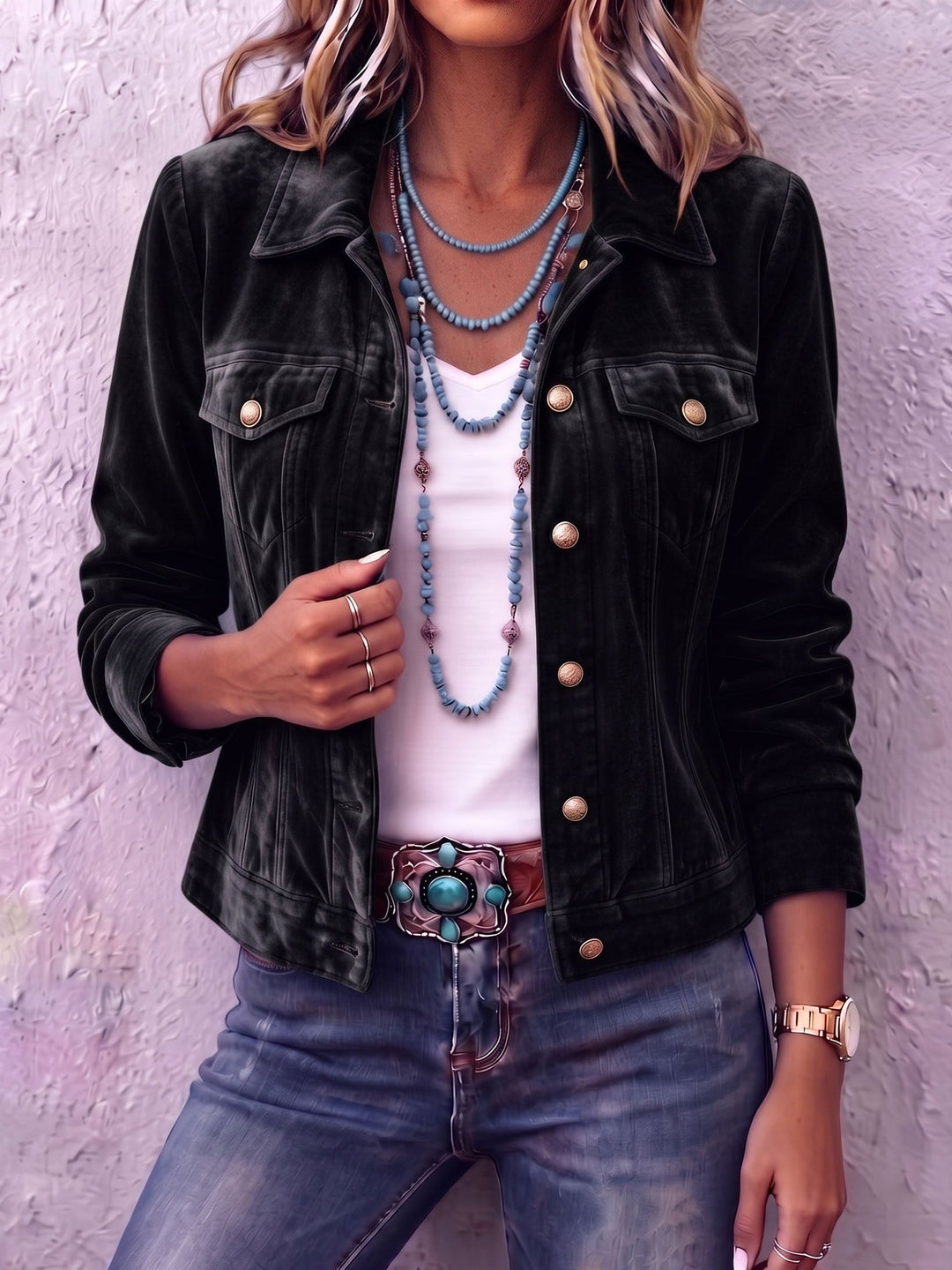 Dinah | Boho Vintage-Inspired Velvet Jacket