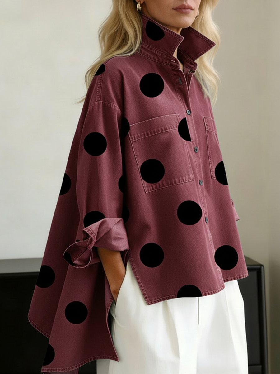 Paola | Polka Dot Overshirt