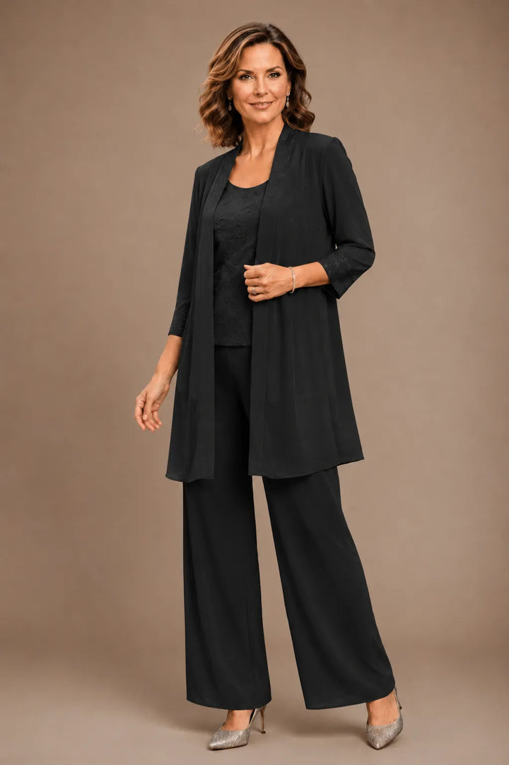 Evelinda | Complete 3-Piece Embroidered Set