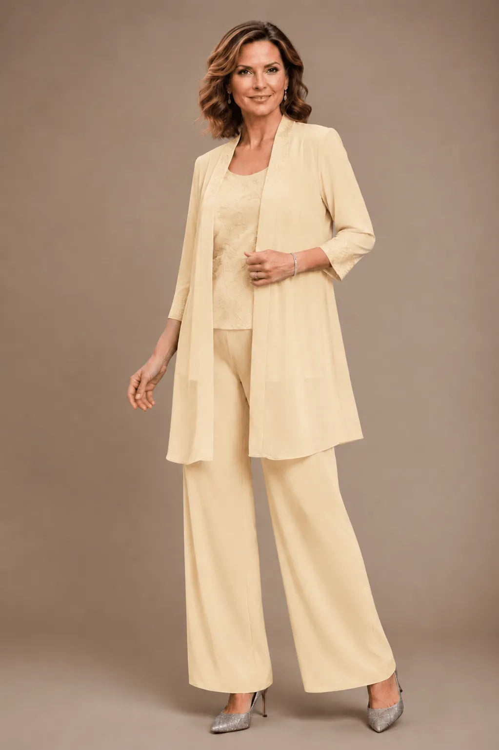 Evelinda | Complete 3-Piece Embroidered Set