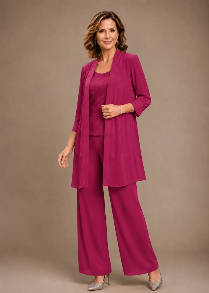 Evelinda | Complete 3-Piece Embroidered Set