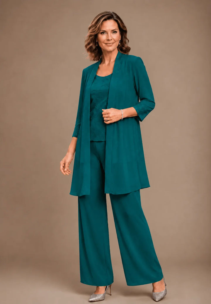 Evelinda | Complete 3-Piece Embroidered Set